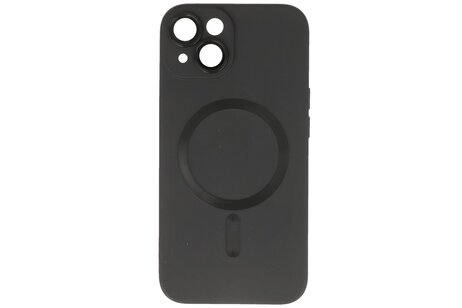 Hoesje Geschikt voor de iPhone 14 - Hoesje Geschikt voor MagSafe - Backcover met Camera Beschermer - Zwart