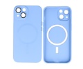 Hoesje Geschikt voor de iPhone 14 - Hoesje Geschikt voor MagSafe - Backcover met Camera Beschermer - Blauw