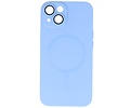 Hoesje Geschikt voor de iPhone 14 - Hoesje Geschikt voor MagSafe - Backcover met Camera Beschermer - Blauw