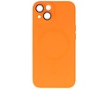 Hoesje Geschikt voor de iPhone 14 - Hoesje Geschikt voor MagSafe - Backcover met Camera Beschermer - Oranje