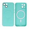 Backcover Magsafe met Camera Beschermer iPhone 14 Turquoise