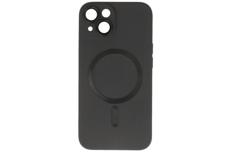 Hoesje Geschikt voor de iPhone 14 Plus - Hoesje Geschikt voor MagSafe - Backcover met Camera Beschermer - Zwart
