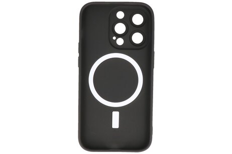 BAOHU Hoesje Geschikt voor de iPhone 14 Pro Max - Hoesje Geschikt voor MagSafe - Backcover met Camera Beschermer - Zwart