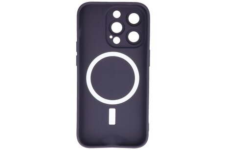 BAOHU Hoesje Geschikt voor de iPhone 14 Pro Max - Hoesje Geschikt voor MagSafe - Backcover met Camera Beschermer - Nacht Paars