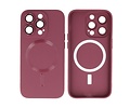BAOHU Hoesje Geschikt voor de iPhone 14 Pro Max - Hoesje Geschikt voor MagSafe - Backcover met Camera Beschermer - Bruin