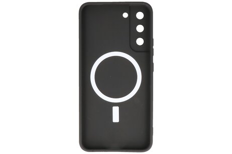 Hoesje Geschikt voor de Samsung Galaxy S22 - Hoesje Geschikt voor MagSafe - Backcover met Camera Beschermer - Zwart