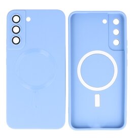 BAOHU Backcover Magsafe met Camera Beschermer Samsung Galaxy S22 Plus Blauw