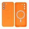 BAOHU Backcover Magsafe met Camera Beschermer Samsung Galaxy S22 Plus Oranje