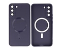 BAOHU Hoesje Geschikt voor de Samsung Galaxy S22 Plus - Hoesje Geschikt voor MagSafe - Backcover met Camera Beschermer - Nacht Paars