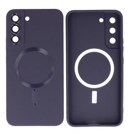 BAOHU Backcover Magsafe met Camera Beschermer Samsung Galaxy S22 Plus Nacht Paars