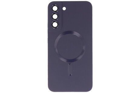 BAOHU Hoesje Geschikt voor de Samsung Galaxy S22 Plus - Hoesje Geschikt voor MagSafe - Backcover met Camera Beschermer - Nacht Paars