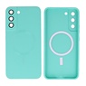 Backcover Magsafe met Camera Beschermer Samsung Galaxy S22 Plus Turquoise