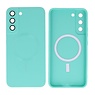BAOHU Backcover Magsafe met Camera Beschermer Samsung Galaxy S22 Plus Turquoise