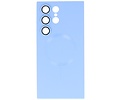 BAOHU Hoesje Geschikt voor de Samsung Galaxy S22 Ultra - Hoesje Geschikt voor MagSafe - Backcover met Camera Beschermer - Blauw
