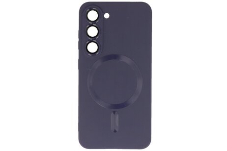BAOHU Hoesje Geschikt voor de Samsung Galaxy S23 - Hoesje Geschikt voor MagSafe - Backcover met Camera Beschermer - Nacht Paars