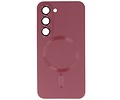 BAOHU Hoesje Geschikt voor de Samsung Galaxy S23 - Hoesje Geschikt voor MagSafe - Backcover met Camera Beschermer - Bruin