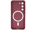 Hoesje Geschikt voor de Samsung Galaxy S23 - Hoesje Geschikt voor MagSafe - Backcover met Camera Beschermer - Bruin