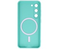 BAOHU Hoesje Geschikt voor de Samsung Galaxy S23 - Hoesje Geschikt voor MagSafe - Backcover met Camera Beschermer - Turquoise