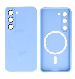 BAOHU Backcover Magsafe met Camera Beschermer Samsung Galaxy S23 Plus Blauw