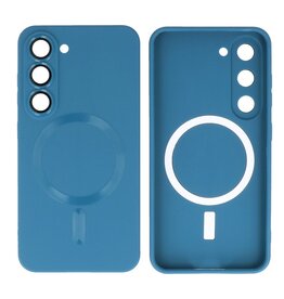 BAOHU Backcover Magsafe met Camera Beschermer Samsung Galaxy S23 Plus Navy