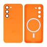 BAOHU Backcover Magsafe met Camera Beschermer Samsung Galaxy S23 Plus Oranje