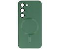 BAOHU Hoesje Geschikt voor de Samsung Galaxy S23 Plus - Hoesje Geschikt voor MagSafe - Backcover met Camera Beschermer - Donker Groen