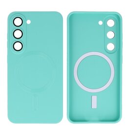 BAOHU Backcover Magsafe met Camera Beschermer Samsung Galaxy S23 Plus Turquoise