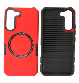 BAOHU Schokbestendige Telefoonhoesje met MagSafe Samsung Galaxy S21 - Rood