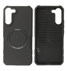 BAOHU Schokbestendige Telefoonhoesje met MagSafe Samsung Galaxy S21 Plus - Zwart