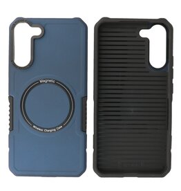 BAOHU Schokbestendige Telefoonhoesje met MagSafe Samsung Galaxy S21 Plus - Navy