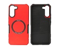 BAOHU Hoesje Geschikt voor de Samsung Galaxy S21 Plus - Schokbestendige Telefoonhoesje Geschikt voor MagSafe - Rood