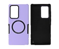 BAOHU Hoesje Geschikt voor de Samsung Galaxy S21 Ultra - Schokbestendige Telefoonhoesje Geschikt voor MagSafe - Purple