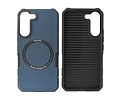 BAOHU Hoesje Geschikt voor de Samsung Galaxy S22 - Schokbestendige Telefoonhoesje Geschikt voor MagSafe - Navy