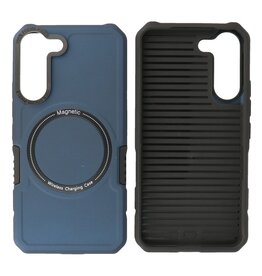 BAOHU Schokbestendige Telefoonhoesje met MagSafe Samsung Galaxy S22 - Navy