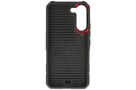 BAOHU Hoesje Geschikt voor de Samsung Galaxy S22 - Schokbestendige Telefoonhoesje Geschikt voor MagSafe - Rood