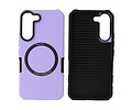 BAOHU Hoesje Geschikt voor de Samsung Galaxy S22 - Schokbestendige Telefoonhoesje Geschikt voor MagSafe - Purple