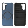 BAOHU Schokbestendige Telefoonhoesje met MagSafe Samsung Galaxy S22 Plus - Navy