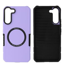 Schokbestendige Telefoonhoesje met MagSafe Samsung Galaxy S22 Plus - Purple