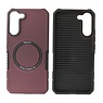 BAOHU Schokbestendige Telefoonhoesje met MagSafe Samsung Galaxy S22 Plus - Bordeaux Rood