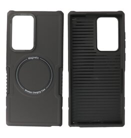 BAOHU Schokbestendige Telefoonhoesje met MagSafe Samsung Galaxy S22 Ultra - Zwart
