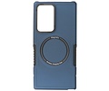 BAOHU Hoesje Geschikt voor de Samsung Galaxy S22 Ultra - Schokbestendige Telefoonhoesje Geschikt voor MagSafe - Navy