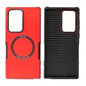 BAOHU Schokbestendige Telefoonhoesje met MagSafe Samsung Galaxy S22 Ultra - Rood