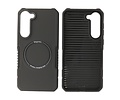 BAOHU Hoesje Geschikt voor de Samsung Galaxy S23 Plus - Schokbestendige Telefoonhoesje Geschikt voor MagSafe - Zwart
