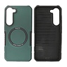 BAOHU Schokbestendige Telefoonhoesje met MagSafe Samsung Galaxy S23 Plus - Donker Groen