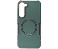 BAOHU Hoesje Geschikt voor de Samsung Galaxy S23 Plus - Schokbestendige Telefoonhoesje Geschikt voor MagSafe - Donker Groen