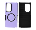 BAOHU Hoesje Geschikt voor de Samsung Galaxy S23 Ultra - Schokbestendige Telefoonhoesje Geschikt voor MagSafe - Purple