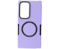 Hoesje Geschikt voor de Samsung Galaxy S23 Ultra - Schokbestendige Telefoonhoesje Geschikt voor MagSafe - Purple