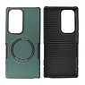BAOHU Schokbestendige Telefoonhoesje met MagSafe Samsung Galaxy S23 Ultra - Donker Groen