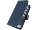 Zakelijke Book Case Telefoonhoesje - Portemonnee Hoesje - Geschikt voor iPhone 15 - Navy