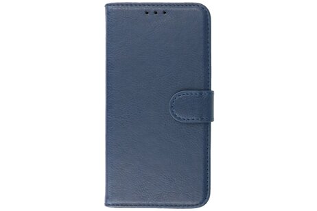BAOHU Zakelijke Book Case Telefoonhoesje - Portemonnee Hoesje - Geschikt voor iPhone 15 - Navy